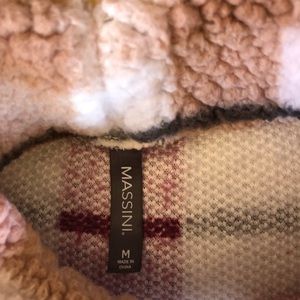 Fleece mock neck pull over